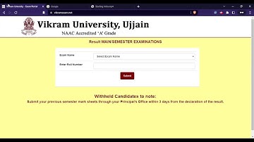 Vikram University B.Ed 2nd Sem Result 2022 (Out) - Check Vikram University 2022 Result Here