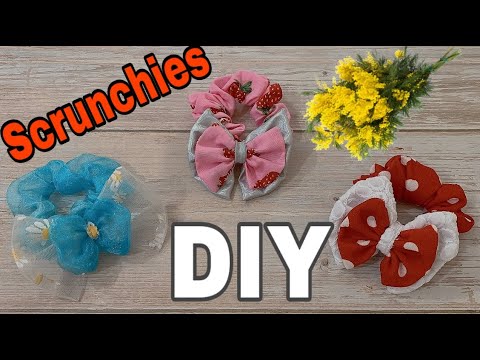 DIY Scrunchies - May Cột Tóc Nơ | @Beauty DIY