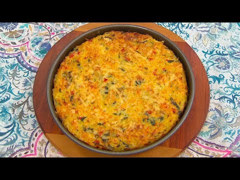 Celebramos el Día de la Alimentación con pastel de arroz y vegetales