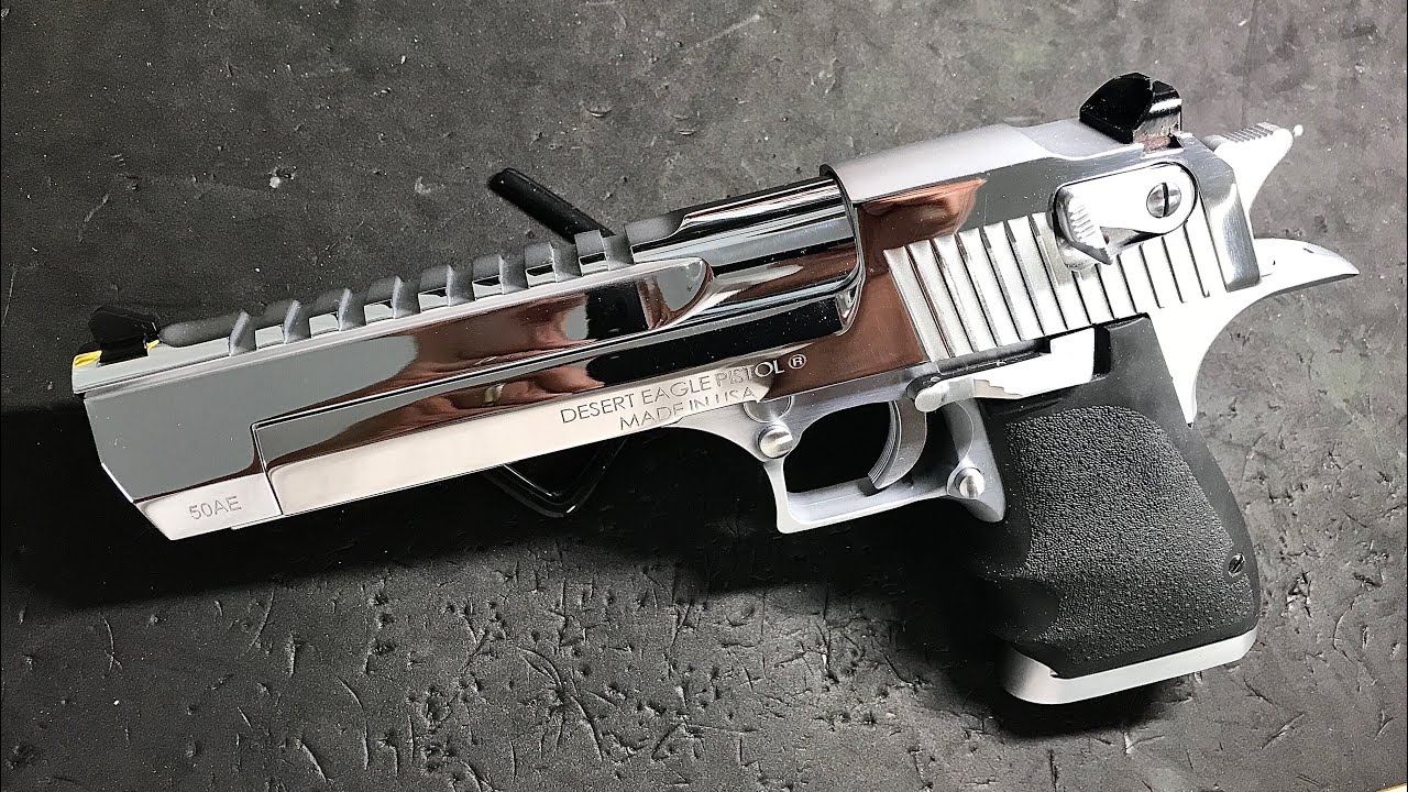 Desert Eagle 50AE - Polished Chrome Brute (Mk XIX, No Muzzle Brake
