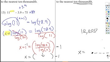 Exponential Equations - Using Inverse Operations (Take Logs)