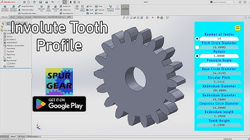 How to Make Gear with Involute Tooth Profile in Solidworks.