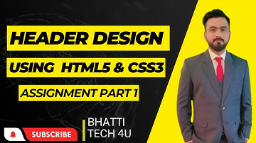 Website Header Design using HTML5 & CSS3 in Urdu/Hindi 2024 | Bhatti Tech 4U | Mehmood Riaz