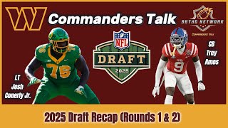 2025 Draft Recap (Rounds 1 & 2) │ Commanders Talk on BBTHD Network