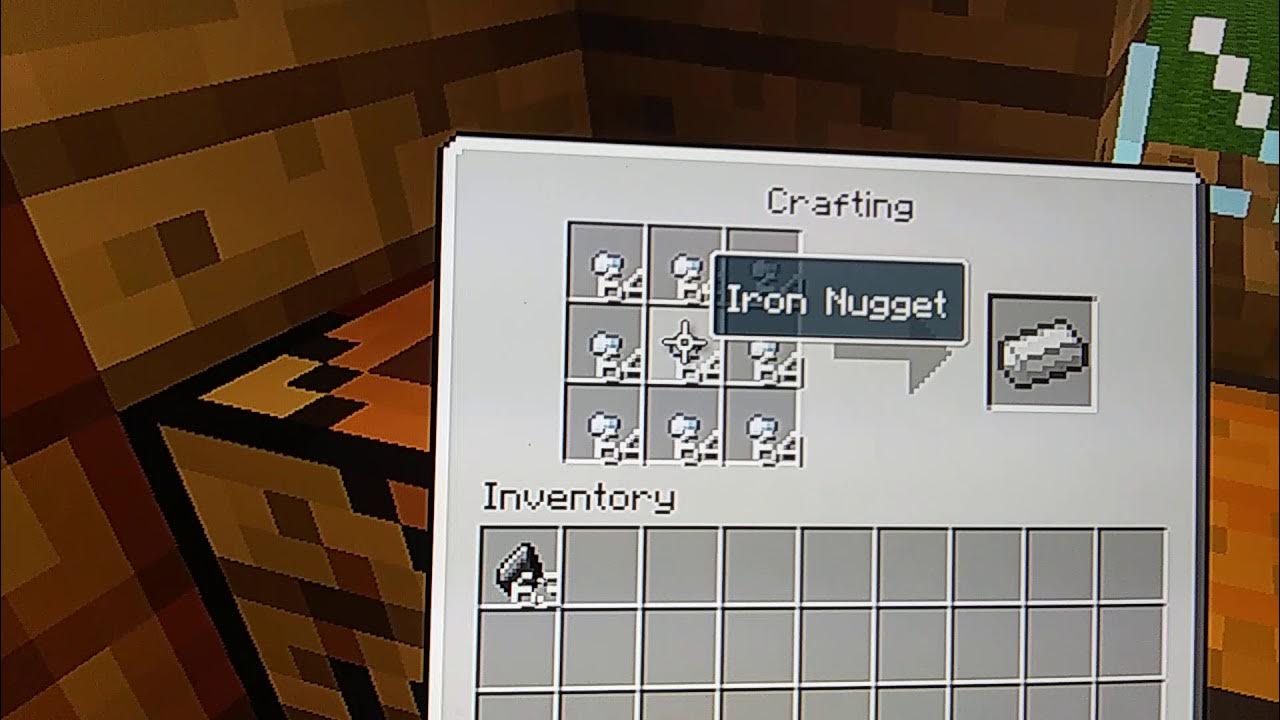 IN GOD with How to make Iron Nugget into Iron Ingot in Minecraft YouTube
