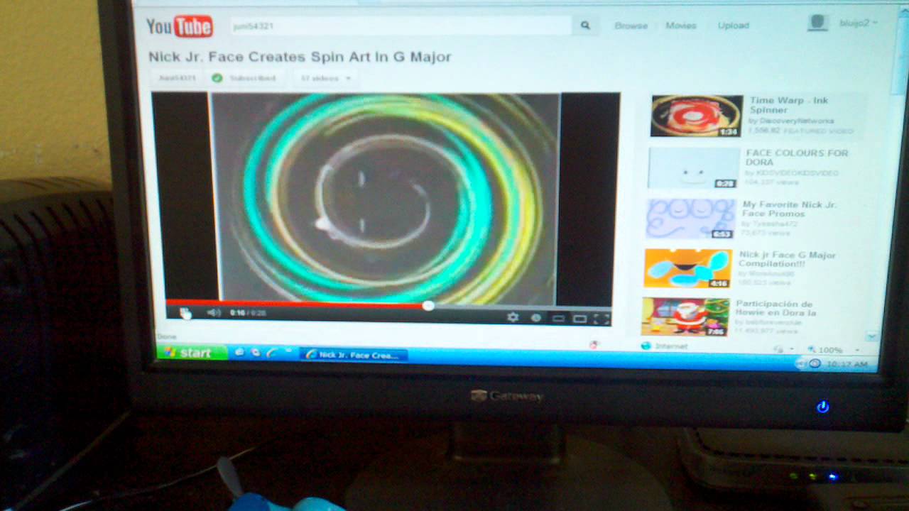 Nick jr face does spin art - YouTube