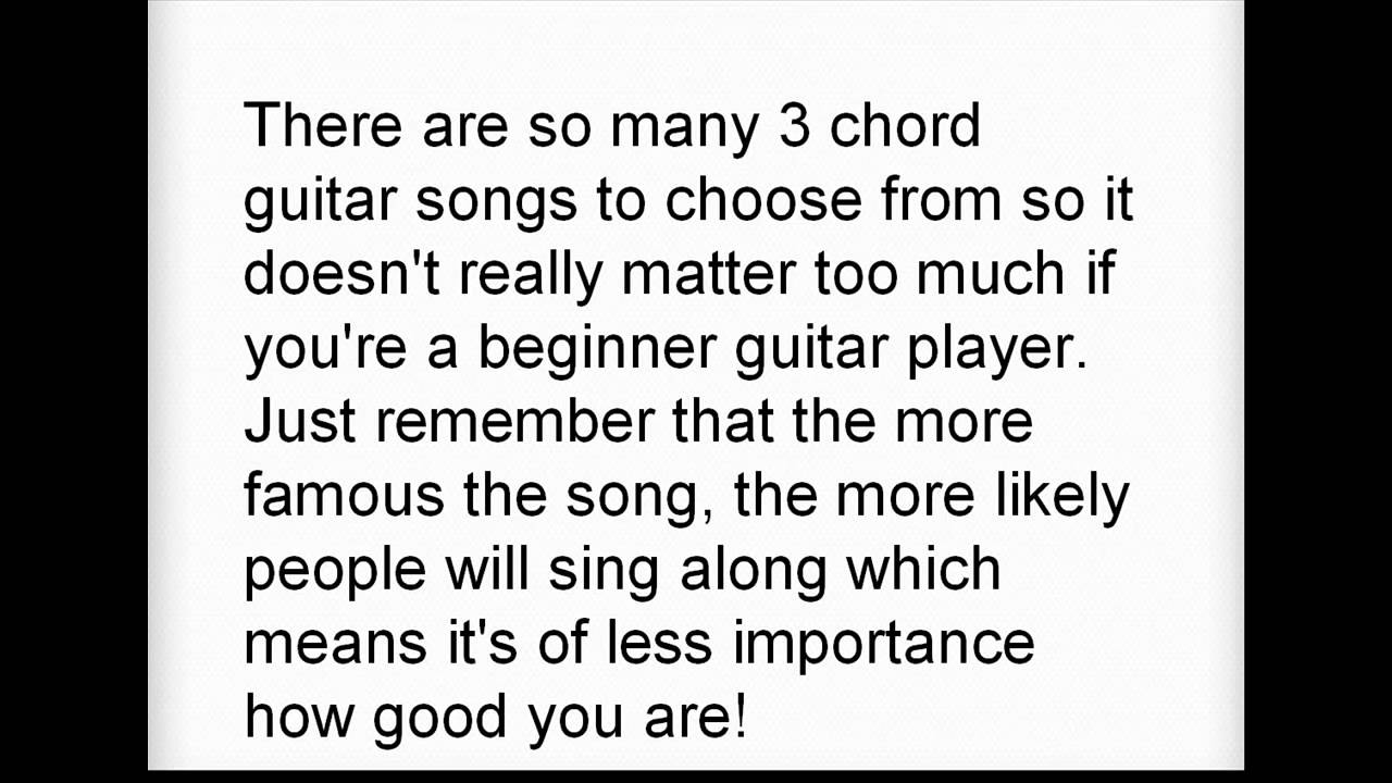 Good Songs to Learn on Guitar YouTube