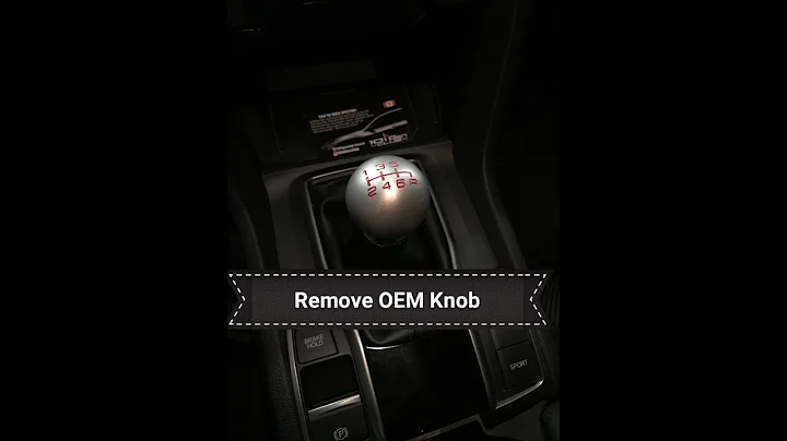 How To Remove OEM Shift Knob on 10th gen Civic