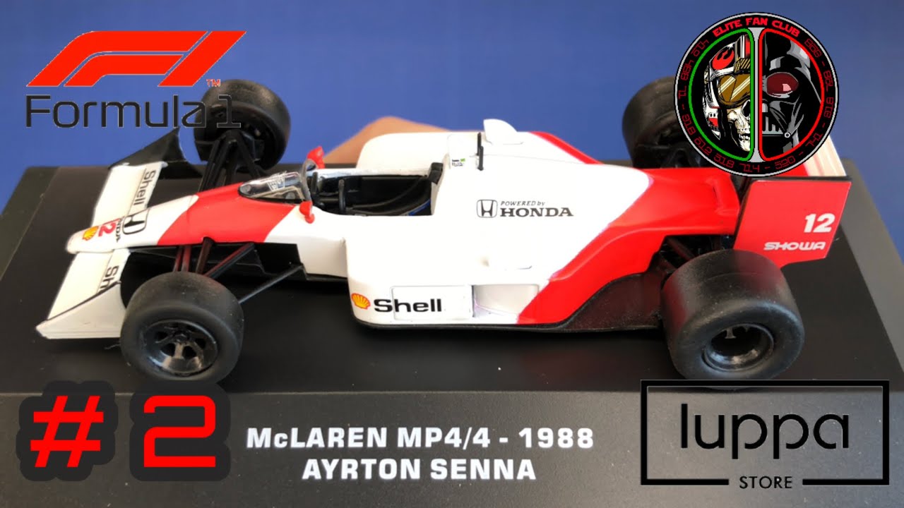 1988 McLaren MP4/4 Nº12 Ayrton Senna World Champion 1:43 Editorial