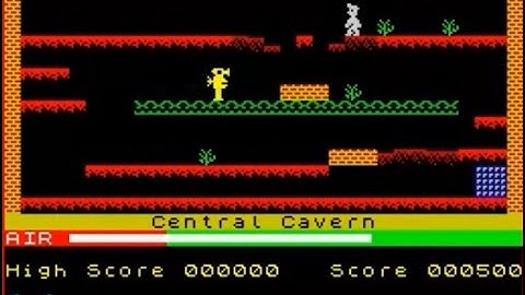 Manic Miner played on the Sinclair ZX Spectrum