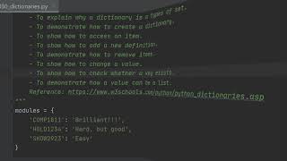Famous Python 030 - Using dictionaries Profile