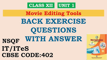CLASS XII UNIT 1 Web Application  Question Answer