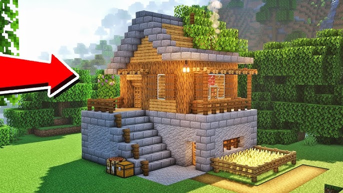 Minecraft: Casa de Madeira Simples/Simple Wooden House #minecraft #tut