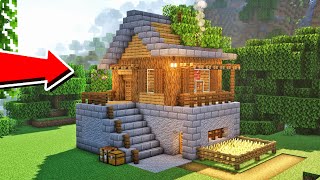 🏡 Minecraft Tutorial  Casa de PEDRA (Com decoração) ⚒️ 