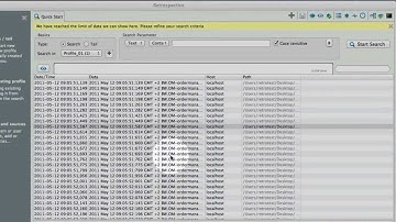 Retrospective Log Viewer: Advanced configuration