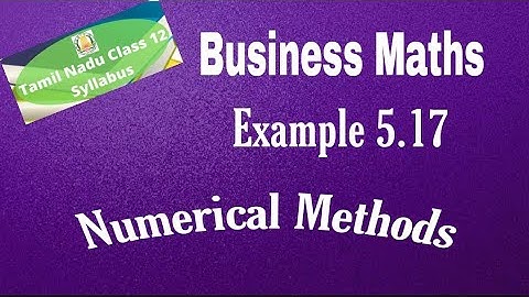 12th Business Maths Example 5.17
