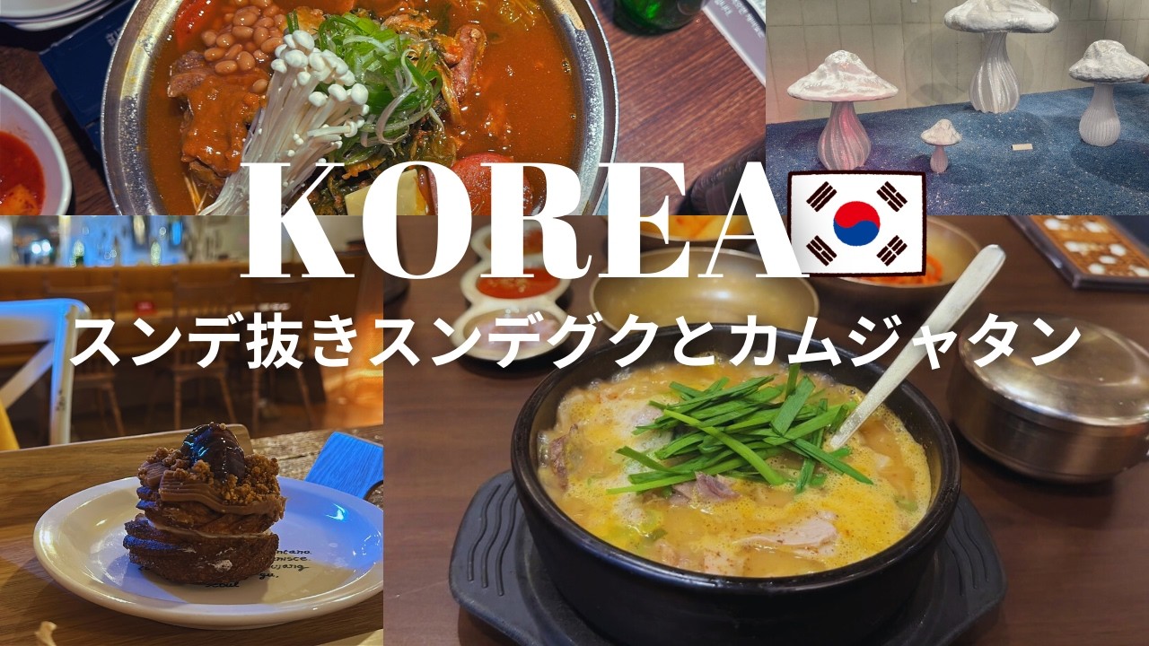 【Seoul Trip】スンデグク（スンデ抜きだけど）が美味しすぎて感動したソウル旅行④【音声あり】