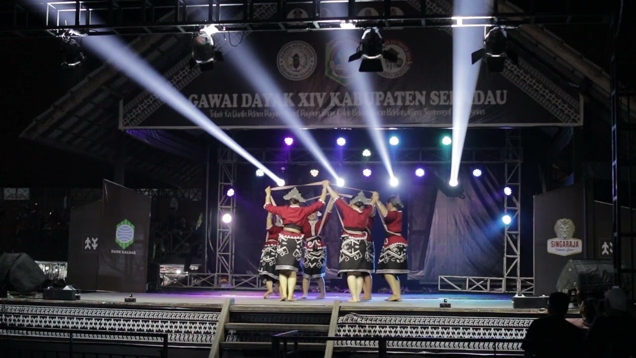 Undian 4 Sanggar Nimang Banua | Tari Kreasi Gawai Dayak XIV Kab. Sekadau