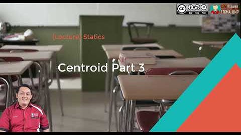 [Statics] Centroid part 3: How to calculate the centroid of a 2D area (Example 2)