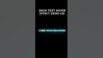 neon text hover effect using css | #shorts #short #viral #web