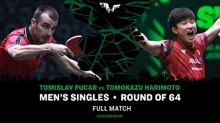 FULL MATCH | Tomislav PUCAR vs Tomokazu HARIMOTO | MS R64 | #SaudiSmash 2024