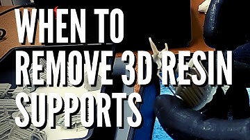 When To Remove 3D Resin Model Supports - Before Or After Curing?