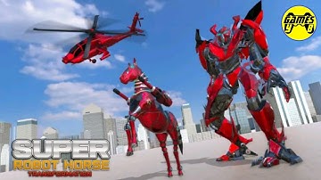 Super Horse Robot Transform Flying Helicopter - Android Gameplay FHD
