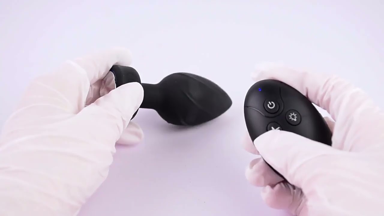 Remote Control Silicone Anal/Butty Plug (10modes Vibration)