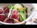 Japanese Food Recipe - Marinated Tuna Sashimi and Avocado Rice Bowl - ZUKE MAGURO DON