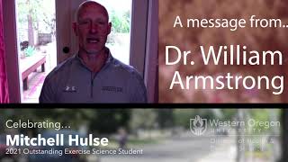 Mitchell Hulse - A message from Dr. William Armstrong