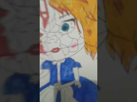 broken poppy drawing of poppy playtime 5