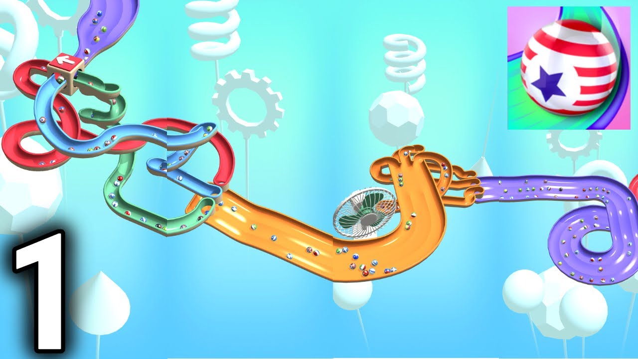 Marble Race 3D Gameplay / Walkthrough Part 1 (IOS & Android Game