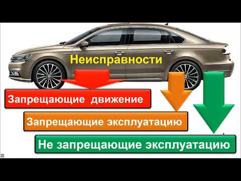 Занятие. Неисправности и условия запрещающие эксплуатацию транспортных средств.