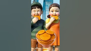 Squid Game AI Edible Dalgona Cookies ASMR #squidgame #squidgame2 #ai #asmr #squidgame3