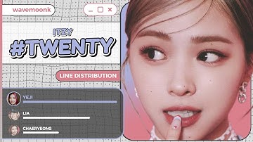 Line Distribution: ITZY (있지) - #Twenty // Color Coded