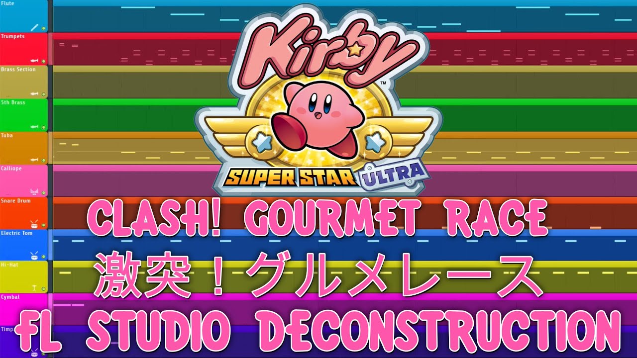 Kirby Super Star Ultra - CLASH! GOURMET RACE - FL Studio Deconstruction