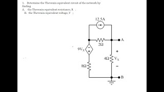 Exercise 9, Q5, Thevenin Equivalent