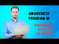 Awareness Program in Sharada Techno Classes in sankeshwar