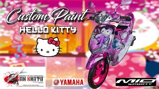 Japanese Hello Kitty themed Motorcycle//YAMAHA Mio Sporty//Inkkanto Custom Paint