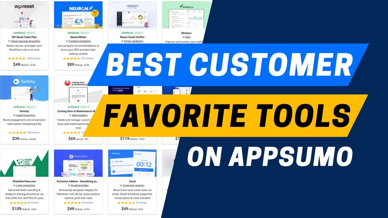 10 best customer favorite tools on AppSumo for November 2023