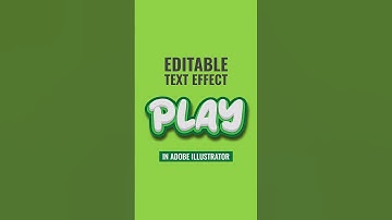 How to create editable text effect in Adobe Illustrator. #graphicdesign
