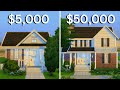 $5,000 vs $50,000 House in The Sims 4