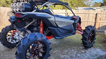 2022 maverick x3 xmr turbo RR lifted on portals and a-arms#superatv #bkt #maverickx3 maverick