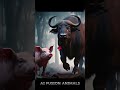 Which of these ai animals would win in a fight??   #aifusion #aivideo #animalshorts #surreal