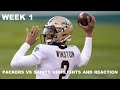 Packers vs. Saints Week 1 Highlights | NFL 2021 I Reaction