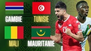 🔴🇬🇲🇹🇳 GAMBIE - TUNISIE LIVE + 🇲🇱🇲🇷 MALI - MAURITANIE LIVE / DIMA MAGHRIB! /COUPE D'AFRIQUE/ CAN 2021