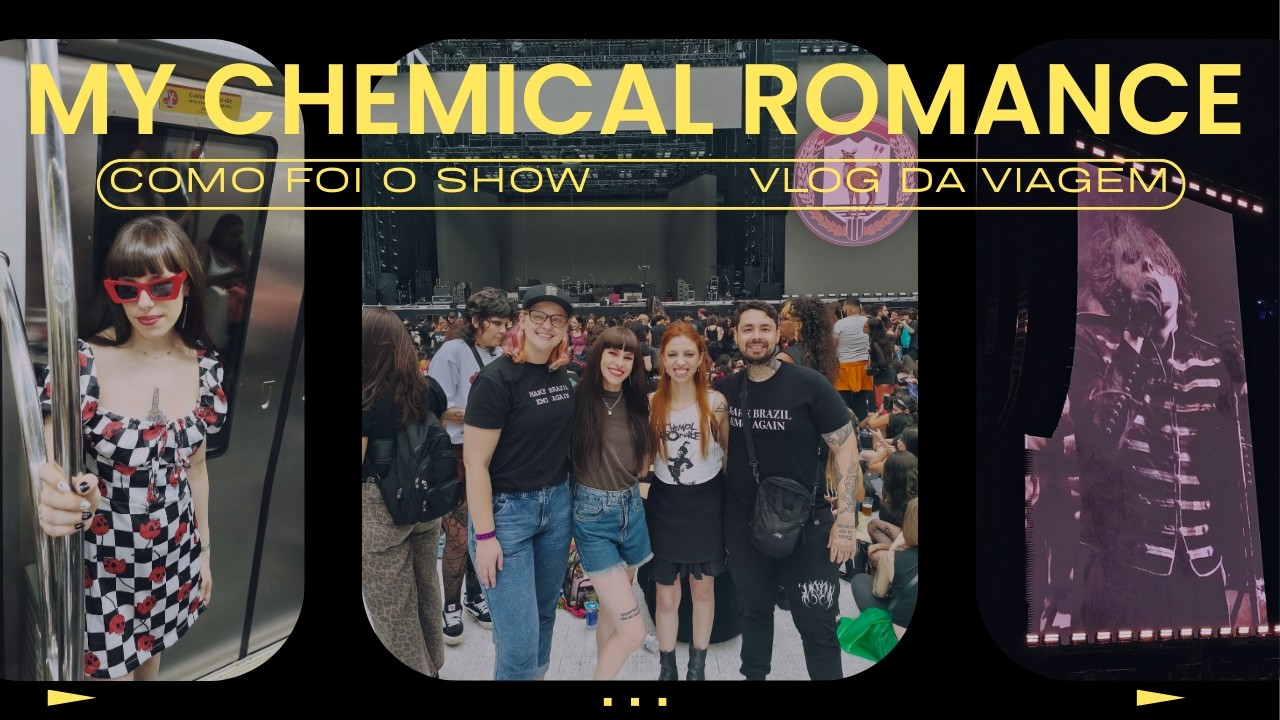 Como foi o show do My Chemical Romance no Brasil - Vlog completo - Hey! I'm With The Band