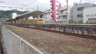 山陽本線  普通列車115系D-17編成+A-04編成 笠岡駅を発車