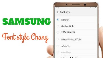 Install Stylish Font style in Any Samsung One UI Device
