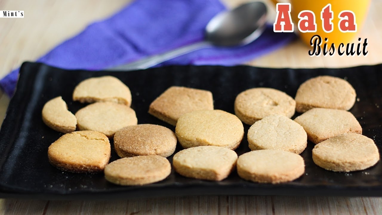 Atta Cookies | Atta Biscuit in Pressure Cooker | Wheat Healthy Biscuits | MintsRecipes